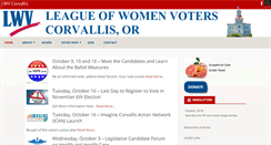 Desktop Screenshot of lwv.corvallis.or.us