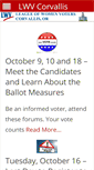 Mobile Screenshot of lwv.corvallis.or.us